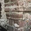 Remains of church, detail of capital on arched doorway