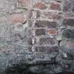 Remains of church, detail of roll moulding