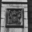 Aberdeen, King's College, Chapel.
Detail of heraldic mural panel on South wall of Chapel.