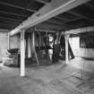 Aberdeen, Berryden Road, Millbank Mill, Corn Mill, Interior.
2nd Floor. Detail of millstones and sack hoist hatch and chain.