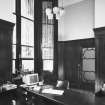 Aberdeen, 5 Castle Street, Clydesdale Bank.
Ground Floor. General view of manager's room from South-West.