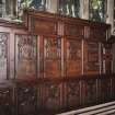 Interior. View of 17th century panelling