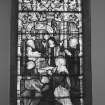 Interior. View of stained glass window  by C E Kempe