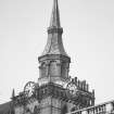 View of spire on Tolbooth Tower, Municipal Buildings, Castle Street, Aberdeen, from South East.