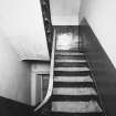 Aberdeen, 4 Castle Terrace, Interior.
General view of staircase at first floor level.