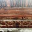 Aberdeen, Chanonry, St Machar's Cathedral, Interior.
Detail of conservator's signature on heraldic ceiling.