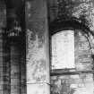 Aberdeen, Chanonry, St Machar's Cathedral.
View of East side of screen wall showing North arch to transept.