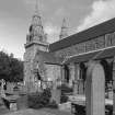 Aberdeen, Chanonry, St Machar's Cathedral.
View from south east showing twin towers and entrance porch.