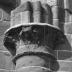 Aberdeen, Chanonry, St Machar's Cathedral.
East front, detail of carved column head.