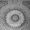 Entrance hall, encaustic tiled floor, detail