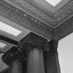 Ground floor, dining room, Ionic capitals, frieze and decorative cornice, detail