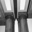 Ground floor, dining room, Ionic capitals, frieze and decorative cornice, detail