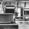 Aberdeen, Grandholm Works, interior.
Finishing; general view of fabric scouring machines and centrifuge in building 27.