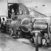 Aberdeen, Grandholm Works.
Old steam engine house; general view of horizontal steam engine in building 37.