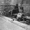 Aberdeen, Grandholm Works, interior.
General view of turbine powered generator, switchboard and governor in water turbine house.