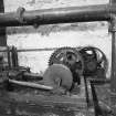 Aberdeen, Grandholm Works, interior.
Detail of drive gearing for fire hydrant pump.