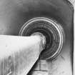 Aberdeen, Grandholm Works, interior.
Detail of end plate of 1938 boving turbine in external passage at South side of water turbine house.