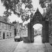 Aberdeen, High Street, New Kings Buildings.
View from South of entrance arch.