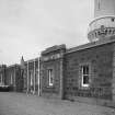 Aberdeen, Greyhope Road, Girdleness Lighthouse.
View of frontage to lighthouse compound from South-West, incorporating two keepers' houses. Dated 6 May 1992.