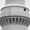 Aberdeen, Greyhope Road, Girdleness Lighthouse.
Detail of balcony in middle of lighthouse tower, dated 6 May 1992.