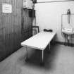 Aberdeen, Justice Mill Lane, Bon Accord Baths, interior.
View of table in massage room.
