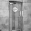 Aberdeen, Justice Mill Lane, Bon Accord Baths, interior.
View of door with circular window in main hall.