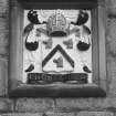 Aberdeen, King's College, Chapel.
Detail of armorial panel on South side of chapel.