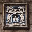 Aberdeen, King's College, Chapel.
Detail of armorial panel on South East buttress of chapel.