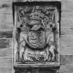 Aberdeen, King's College, Chapel.
Detail of armorial panel on South buttress of West face of tower.