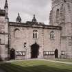 Aberdeen, King's College, Chapel.
View of entrance to courtyard from South East.