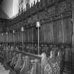 Aberdeen, King's College Chapel, interior.
View of choir stalls from South East.