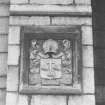 Aberdeen, King's College, Chapel.
Detail of heraldic panel on East side of Chapel tower.