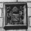 Aberdeen, King's College, Chapel.
Detail of armorial mural panel on South wall of Chapel.