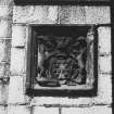 Aberdeen King's College, Chapel.
Detail of armorial mural panel on South wall of Chapel.