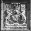 Aberdeen, King's College, Chapel.
Detail of armorial panel on South side of chapel.