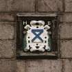 Aberdeen, King's College, Chapel.
Detail of armorial panel on South side of chapel.