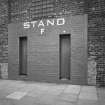 Aberdeen, Pittodrie Street, Pittodrie Park Stadium.
Detail of turnstile in North Stand.