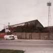 Aberdeen, Pittodrie Street, Pittodrie Park Stadium.
General view of Beach End Stand from North-West.