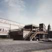 Aberdeen, Shiprow, Multistorey Car Park.
General view of access staircase from North-West.