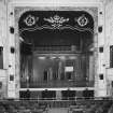 Aberdeen, Rosemount Viaduct, His Majesty's Theatre.
Interior, auditorium, view of stage from circle with safety curtain and tabs up.