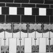 Aberdeen, Rosemount Viaduct, His Majesty's Theatre.
Interior, auditorium, detail of tilework at rear of stalls.