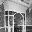 Aberdeen, Rosemount Viaduct, His Majesty's Theatre.
Interior, circle bar, detail of corner area with arch partition and fireplace.