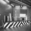 Aberdeen, Rosemount Viaduct, His Majesty's Theatre.
Interior, stage, view of rear stage area with scenery lift and safety barrier.