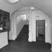 Interior. Veiw of hall and stairs.