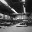 Aberdeen, York Place, Hall Russell Shipyard.
General view from South of No.1 bay of plater's shop. To left is large profile flame cutter made by Hancock and Co. of Slough, England. (Overall length 32m and 12m wide, with four burners).