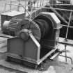 Aberdeen, York Place, Hall Russell Shipyard.
Detail of one of the two electrically powered winches at the head of the dry dock.