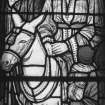 Detail of part of stained glass window (E side) by John Aiken