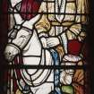 Detail of part of stained glass window (E side) by John Aiken