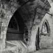 Inveraray Castle.
View under the South-West vaulted arches.