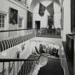 Inveraray Castle, interior.
View North-East stair-hall from first floor level, showing arches..